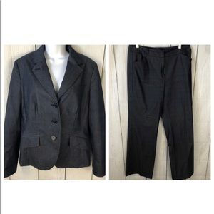 Talbots size 10 dark sharkskin women’s suit